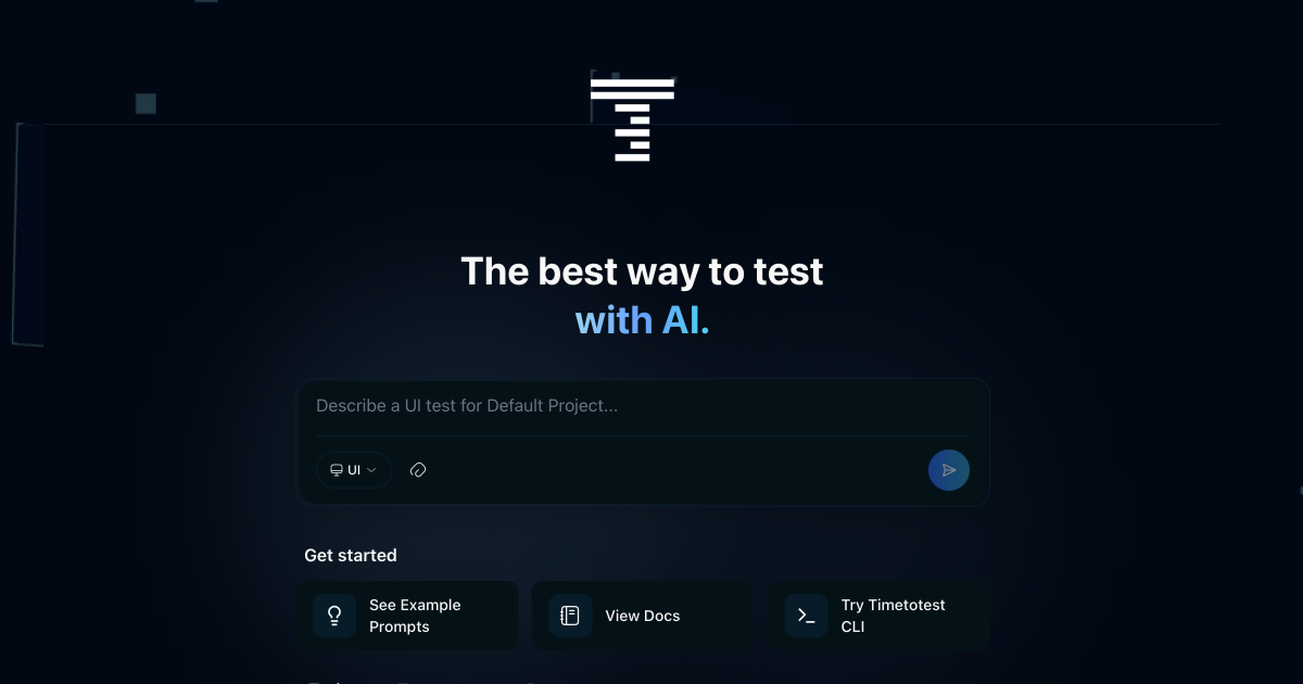 Show HN：TimetoTest – AI 代理用於 UI 和 API 測試